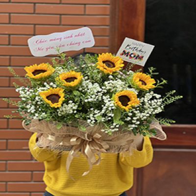 Shop hoa tươi xã Tân Sơn Trà Cú Trà Vinh 